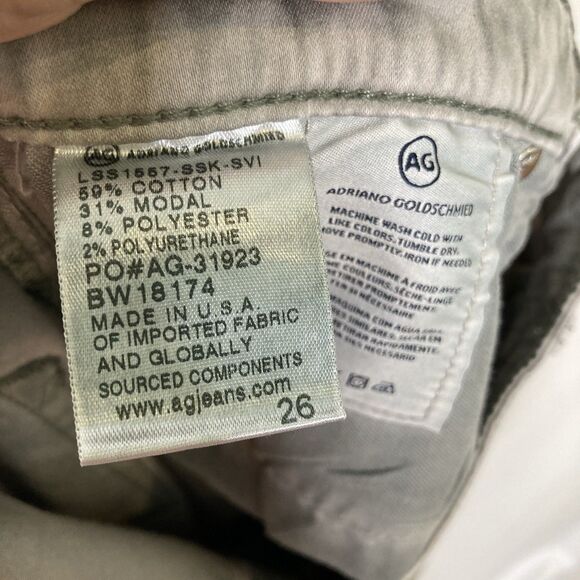 Adriano Goldschmied Anthropologie The Prima Crop Cigarette Jeans Pants Gray 26 - Picture 11 of 12